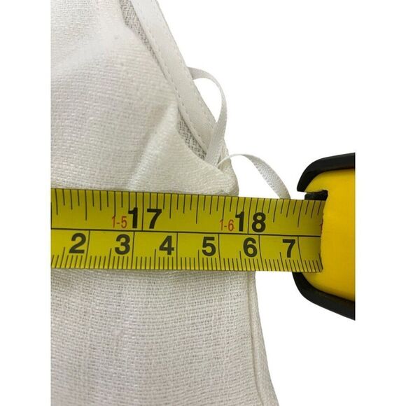 Massimo Dutti Womens Midi Dress M White Linen With Strap Details 6609/609 NWT - Picture 11 of 12